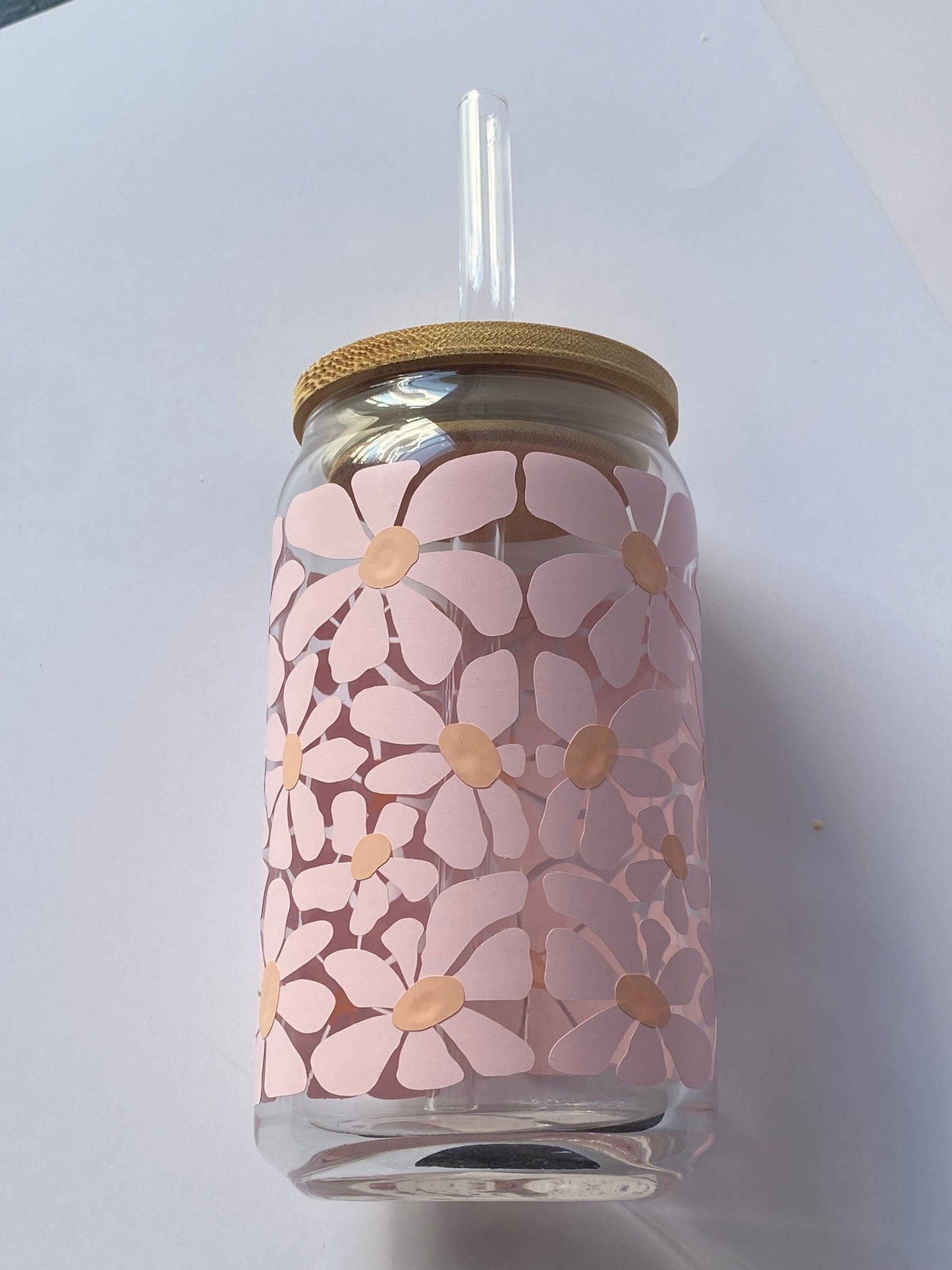 Spring Flower Glass Cup