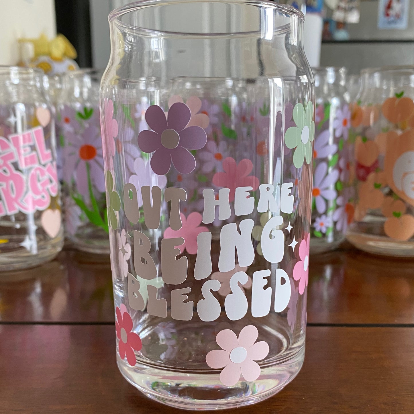 Being Blessed Glass Cup