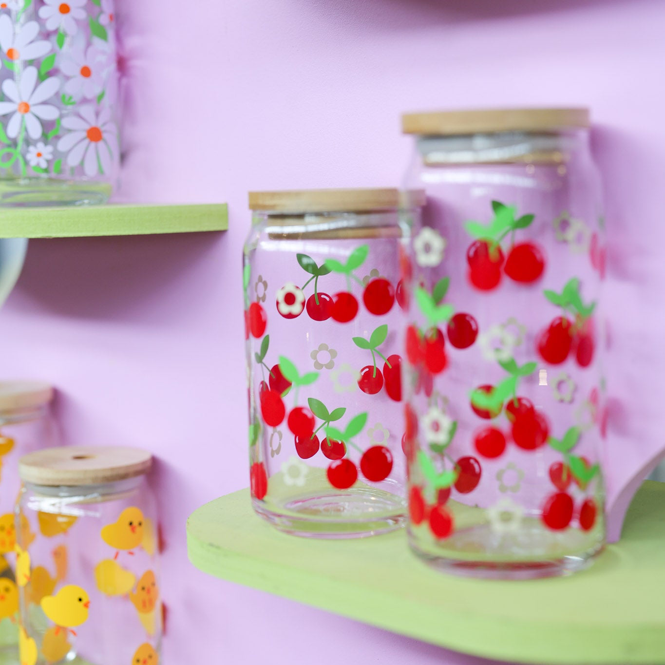 Cherry Glass Can