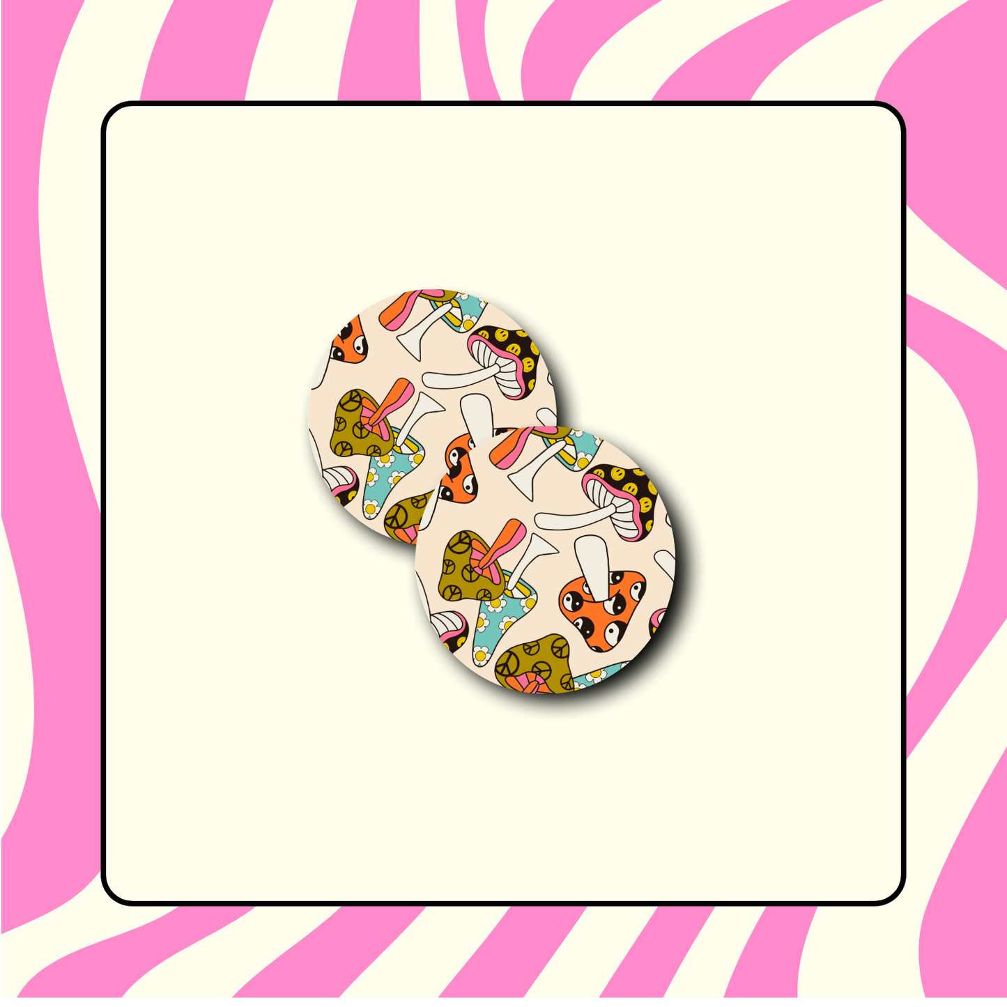 Groovy Mushroom Coaster | Set of 2
