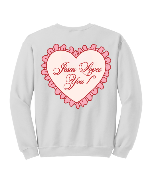 Jesus Love You Heart Crewneck
