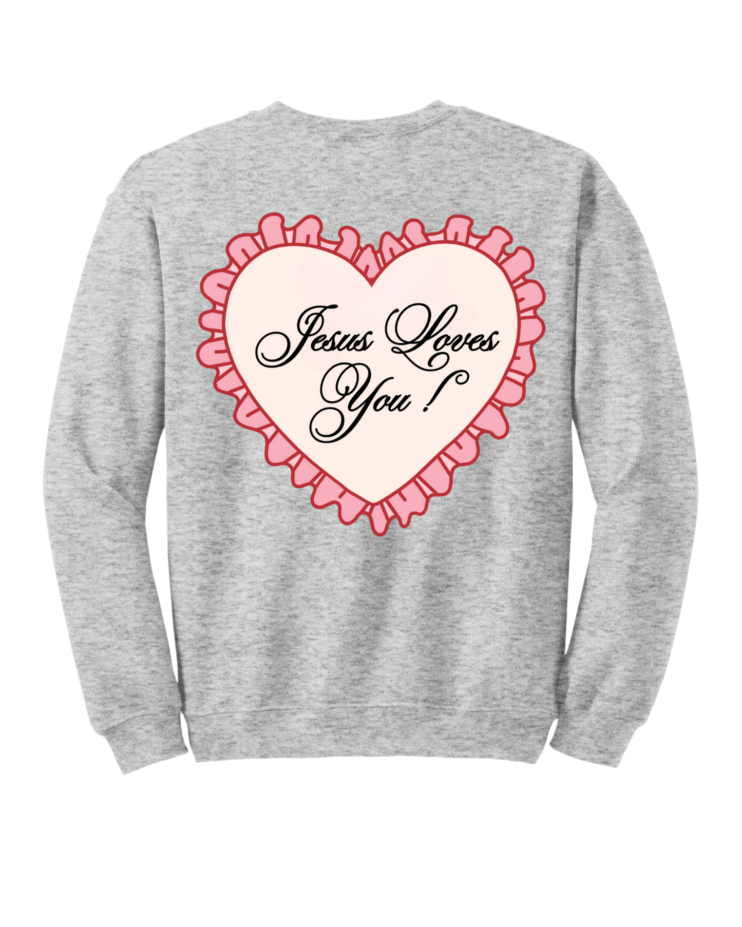 Jesus Love You Heart Crewneck