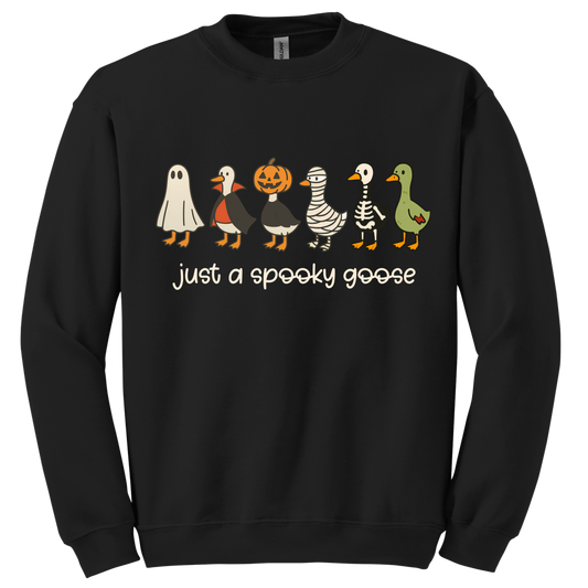 Just a spooky goose Crewneck