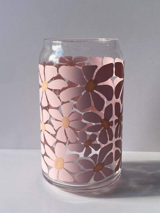 Spring Flower Glass Cup