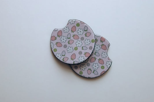 Strawberry Car Coaster