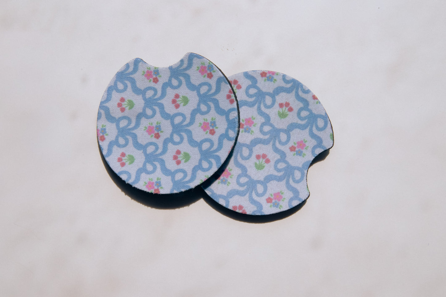 Blue Bow Car Coaster