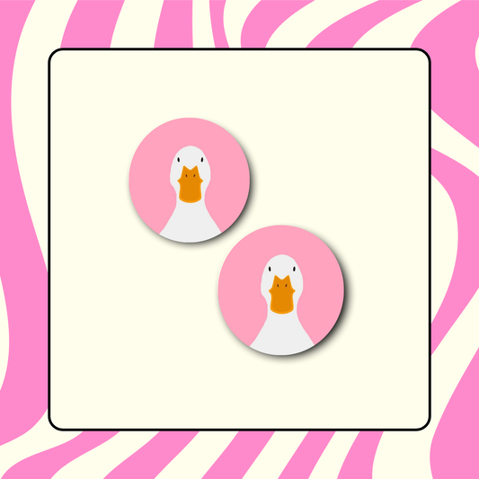 Pink Duck Coaster | Set of 2