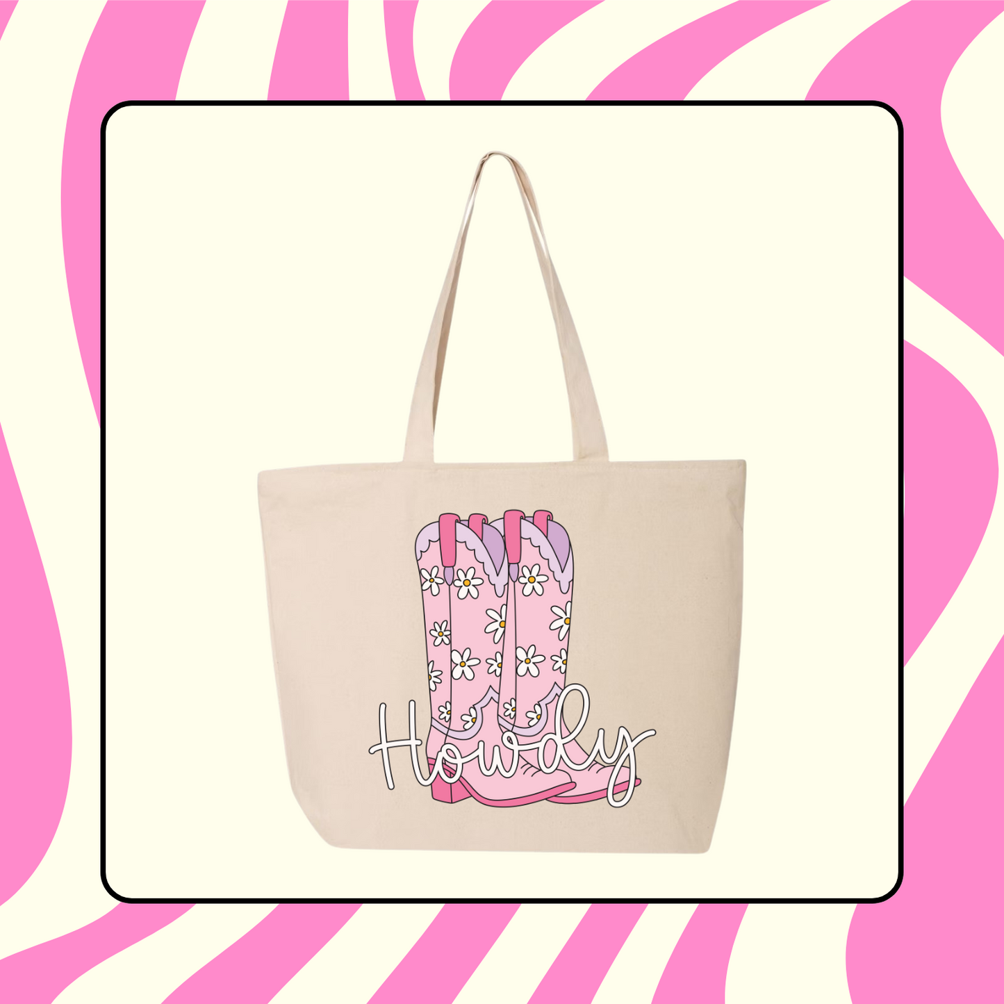 Pink Howdy Tote